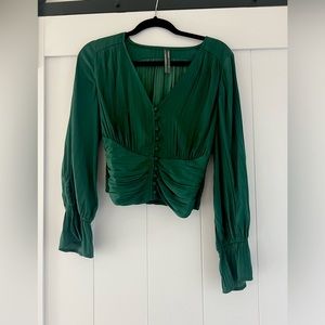 Anthropologie satin top